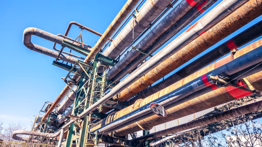 Industrial steel pipes iStock