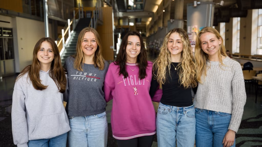 Kate Hiller, Presley Hansen, Maddie Michels, Sadie Rowe and Lucy Hockerman
